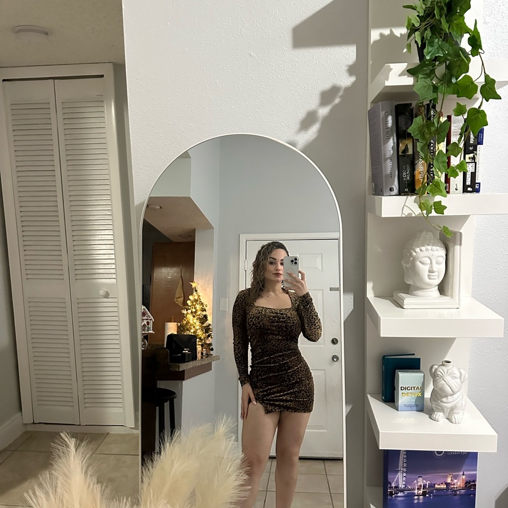 Animal print dress